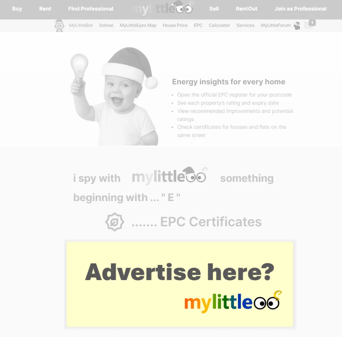 EPC lookup banner placement